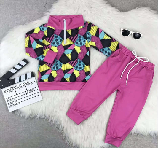 Girl's Pink Tracksuit