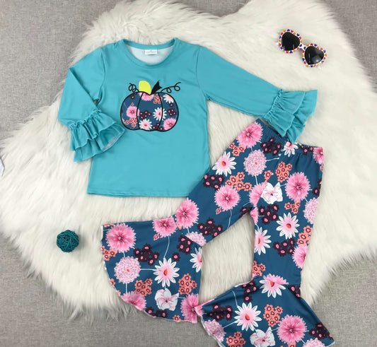 Girl's Teal Pumpkin Set