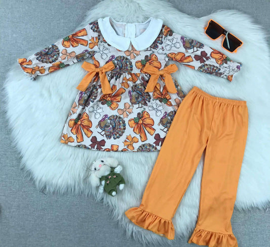 Girl's Turkey Orange Set